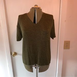 Dark Green Luxe Pocket Tee